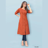 Pure Cotton A Line Flared Kurti DJ3008